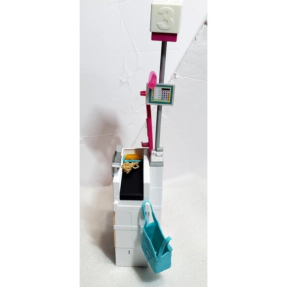 ​Barbie Supermarket Set w/ Doll, Working Features and 25 Pieces! Complete Set - Picture 13 of 16